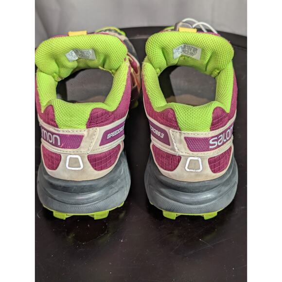 Saloman Shoes Womens 5.5 Speed Cross 3 Pink Outdoor Hiking Contagrip Clima - Picture 7 of 11